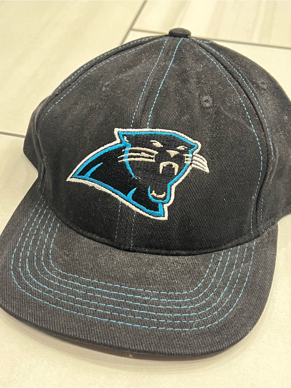 Carolina Panthers Vintage Twins Enterprise Snapback Cap Hat-Official NFL Hat